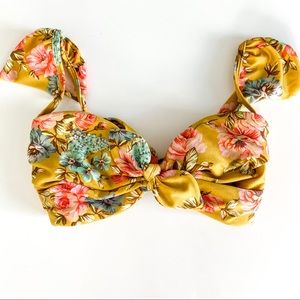 Montce Yellow Floral Cabana Bikini Top